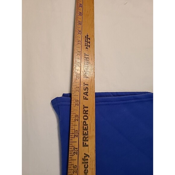 NwT Lady Foot Locker LFL Workout Pants SIZE Large Blue Open Leg - Picture 8 of 9